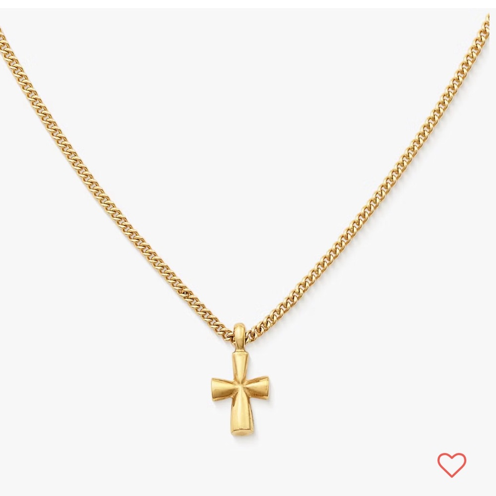 14k Gold James Avery St. Teresa Cross Necklace